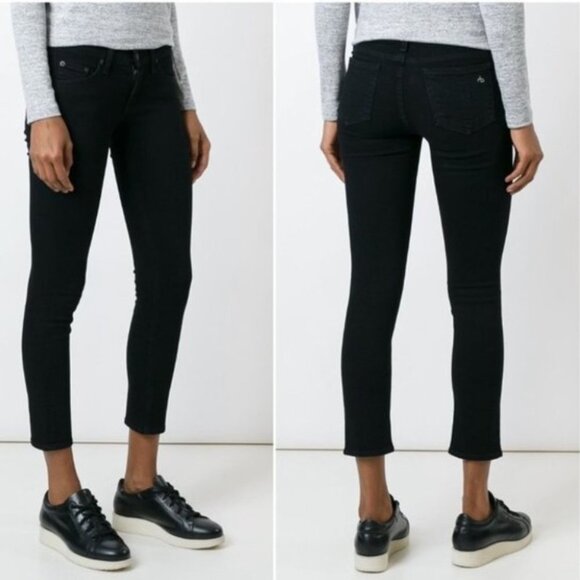 rag & bone | Capri Skinny in Blue/Black‎ Coal Wash - Picture 1 of 12
